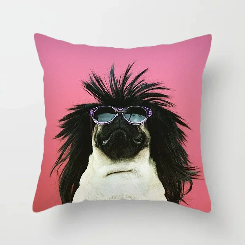 Cute French Bulldog Pillowcase for Home Decor by Axyaa