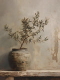 Elegant Olive Tree & Lemon Canvas Poster for Dormitory Home Decor by Axyaa.