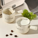 Axyaa High-Color Espresso Cup with Scale: High-Grade Ceramic Coffee Measuring Cup