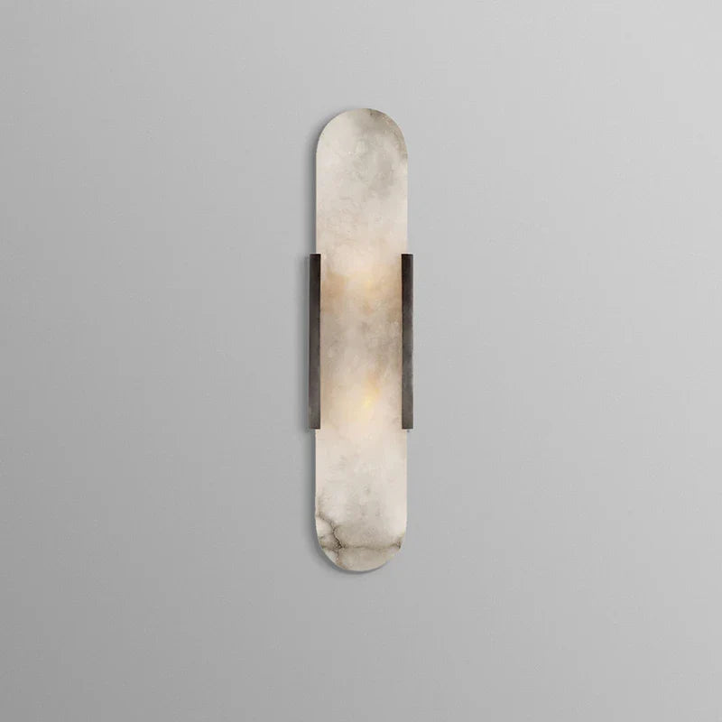 Axyaa Nordic LED Wall Sconce with Marble Lampshade - Modern Indoor Stair Lighting