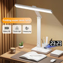 Axyaa LED Desk Lamp with 2 Heads, USB Chargeable, Dimmable, 180 Rotate, Foldable, Eye Protection