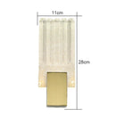 Axyaa Modern Glass Ripple Wall Lamp for Stylish Home Decor
