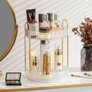 Axyaa Rotating Makeup Organizer Shelf - 360 Spinning Cosmetic Storage Vanity Holder