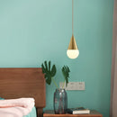 Axyaa Copper Glass LED Pendant Lamp for Modern Nordic Decor