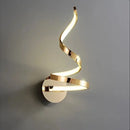 Axyaa Spiral LED Wall Lamp - Modern Minimalist Curve Light for Home Decor