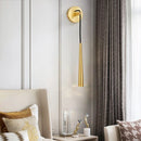Axyaa Nordic Copper LED Wall Light Adjustable Sconce Surface Mount Brass