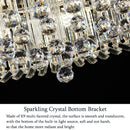 Axyaa Crystal LED Ceiling Lamp for Bedroom, Living Room - Modern Luxe Design