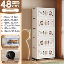 Axyaa Foldable Storage Box, Heavy-Duty with Wheels, Ideal for Snacks/Clothes/Books, Multiple Sizes