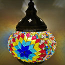 Axyaa Turkish Swirling Dance Mosaic Table Lamp Glass Bed Light Vintage Romantic Glass Mosaic Lamp