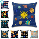 Solar System Sun Planet Print Cushion Cover 45X45CM for Axyaa Brand