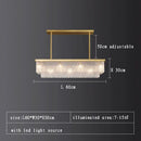Axyaa Glass Chandelier: Luxury LED Lighting for Living Room