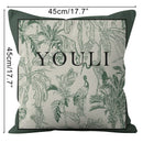 Axyaa Nordic Cartoon Print Sofa Pillow Cover, 45x45cm