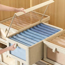 Axyaa Underwear Drawer Organizer Clothes Divider Cabinet for Bra Storage, Oxford Cloth