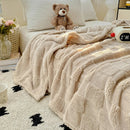 Axyaa Ultra Soft Taffeta Plaid Blanket | Lightweight Cozy Warm Solid Color Blanket