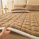 Axyaa Thick Fleece Bed Blanket & Mattress Pad for Winter - Double Bed Protectant