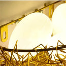 Axyaa Nordic Woven Bird Nest Wall Lamp Home Decor