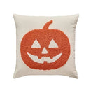 Axyaa Pumpkin Embroidered Halloween Cushion Cover 45x45cm