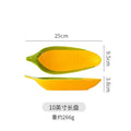 Axyaa Cartoon Corn Ceramic Salad Bowl Soup Plate Snack Fruit Kitchen Utensil