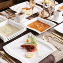 Axya Flora 30-Piece White Porcelain Dinner Set for 6 Person