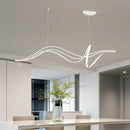 Axyaa Curved LED Dining Chandelier - Modern Kitchen Bar Pendant Lights