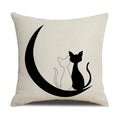 Axyaa Cat Print Cushion Cover for Stylish Home Decor and Comfort