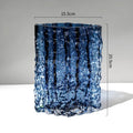 Axyaa Glacier Glass Vase Hydroponics Flowers Desk Decoration Modern Decor