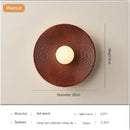 Axyaa Japanese Retro Wabi-Sabi Wall Lamp for Bedroom & Hallway