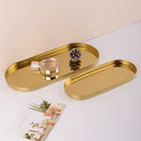 Axyaa Stainless Steel Oval Jewelry Display Tray Ornament & Storage Dish
