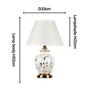 Axyaa Ceramic Bird Flower Table Lamp for Bedroom Study Reading Night Light