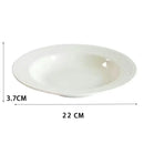 Axyaa Western Dinner Plate and Salad Bowl Set - Spiral Texture Kitchenware