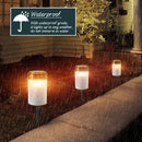 Axya Solar Candle Light: Rainproof Flameless Outdoor Lighting for Halloween Decor