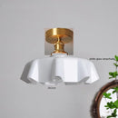 Axyaa Glass Ceiling Light: Modern LED Nordic Lamp for Home Decor