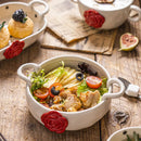 Axyaa Wave Point Rose Ceramic Tableware Set