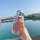 Axyaa Shiny Diamond Stainless Steel Thermal Water Bottle Vacuum Flask Insulation Cup