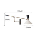 Axyaa Nordic Designer Rotating Wall Light for Living Room and Bedroom