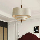 Axyaa Linen Cloth Boho Pendant Lamp for Home Decor and Lighting