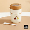 Axyaa Stainless Steel Thermal Lunch Box with Spoon - Double Layer Bento Box