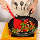Axyaa Silicone Frying Spatula for Pancakes, Eggs - High Temp Resistant, Non Stick