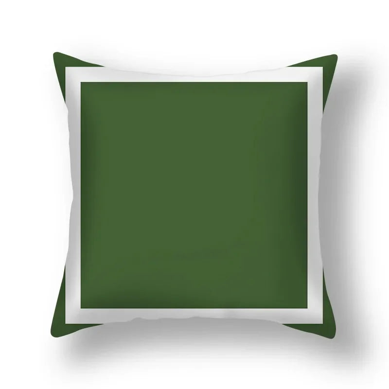 Axyaa Pink Gold Geometry Polyester Pillow Case 45*45cm Square