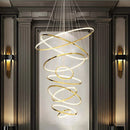 Axyaa Nordic Home Decoration Stair Chandelier Living Room Bedroom Dining Room Pendant Lights Ceiling Light Indoor Lighting
