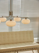 Axyaa Milk White Glass Nordic Bauhaus Pendant Lamp for Living, Bedroom, Dining Room