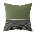 Axyaa Striped Daisy Abstract Art Pillowcase - Home Decor Square Cushion Cover