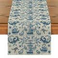 Watercolor Creature Table Runner by Axyaa: Home Kitchen Dining Room Decor