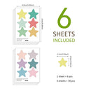 Watercolor Stars Wall Decals by Axyaa  - Simple Pattern Kids Room Decoration