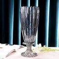 Axyaa Elegant Glass Vase with Lily Flower Arrangement for Modern Luxury Living Room