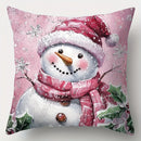 Cute Snowman Santa Claus Pillowcase by Axyaa - Home Decoration