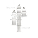 Axyaa Nordic Minimalist Fabric LED Pendant Light Chandelier for Home Decor