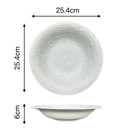 Axyaa Matte Ceramic Deep Plate Set - Restaurant Quality Tableware