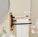 Axyaa Rotating Towel Rack and Tissue Storage for Bathroom, Space-Saving Towel Pole