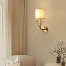 Axyaa Nordic Elk Copper Deer Head Fabric Led Wall Lamp